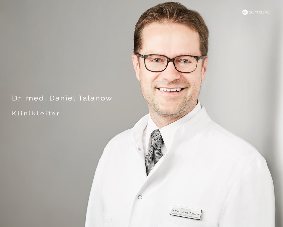 Portrait Dr. med. Daniel Talanow, Chefarzt e-sthetic® Privatklinik Essen